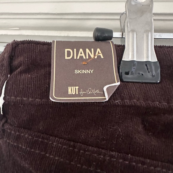 Kut from the Kloth Espresso Brown Skinny Corduroy Pants - Picture 3 of 7